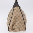GUCCI GG Crystal Abbey Bag Coated Canvas Outlet Beige Gold 272380 Auth 194842V-3