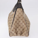 GUCCI GG Crystal Abbey Bag Coated Canvas Outlet Beige Gold 272380 Auth 194842V-4