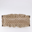 GUCCI GG Crystal Abbey Bag Coated Canvas Outlet Beige Gold 272380 Auth 194842V-5