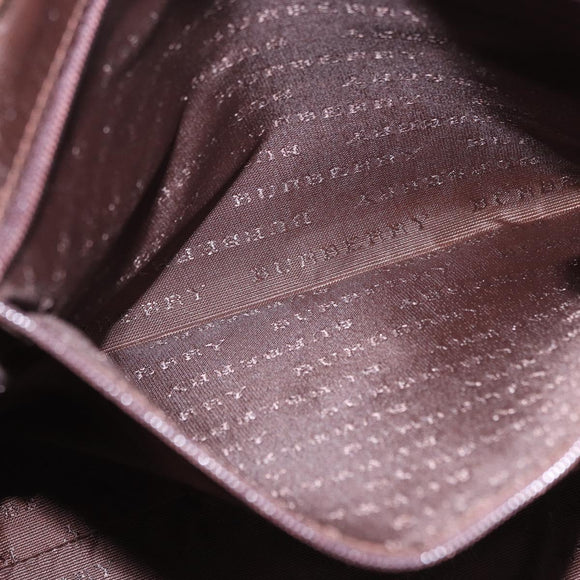 BURBERRY Nova Check blue Tote Bag PVC Beige Gold Auth 194843V