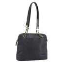 CHANEL Triple Coco Chain Tote Bag Caviar Skin Black Gold CC Auth 194844V-1