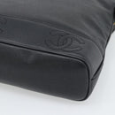 CHANEL Triple Coco Chain Tote Bag Caviar Skin Black Gold CC Auth 194844V-15