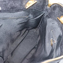 CHANEL Triple Coco Chain Tote Bag Caviar Skin Black Gold CC Auth 194844V-18