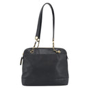 CHANEL Triple Coco Chain Tote Bag Caviar Skin Black Gold CC Auth 194844V-13