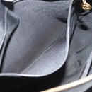 CHANEL Triple Coco Chain Tote Bag Caviar Skin Black Gold CC Auth 194844V-23