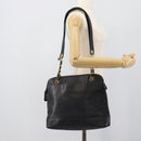 CHANEL Triple Coco Chain Tote Bag Caviar Skin Black Gold CC Auth 194844V-25