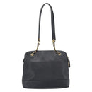 CHANEL Triple Coco Chain Tote Bag Caviar Skin Black Gold CC Auth 194844V-2