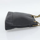 CHANEL Triple Coco Chain Tote Bag Caviar Skin Black Gold CC Auth 194844V-4