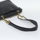 CHANEL Triple Coco Chain Tote Bag Caviar Skin Black Gold CC Auth 194844V-7