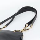 CHANEL Triple Coco Chain Tote Bag Caviar Skin Black Gold CC Auth 194844V-8