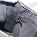 GUCCI GG Canvas Abbey Shoulder Bag Black Gold 190525 Auth 194851V-21