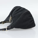 GUCCI GG Canvas Abbey Shoulder Bag Black Gold 190525 Auth 194851V-3