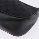 GUCCI Bamboo GG Canvas Hand Bag Black Silver 001 3865 Auth 194852V-11