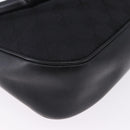 GUCCI Bamboo GG Canvas Hand Bag Black Silver 001 3865 Auth 194852V-12