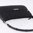 GUCCI Bamboo GG Canvas Hand Bag Black Silver 001 3865 Auth 194852V-6