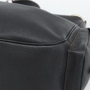 PRADA Shoulder Bag Vittero Dino Leather Black Silver Auth 194853SAV-10