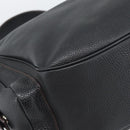 PRADA Shoulder Bag Vittero Dino Leather Black Silver Auth 194853SAV-11