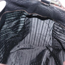 PRADA Shoulder Bag Vittero Dino Leather Black Silver Auth 194853SAV-18