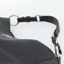 PRADA Shoulder Bag Vittero Dino Leather Black Silver Auth 194853SAV-8