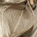 PRADA Tote Bag Vittero Dino Leather Beige Gold Auth 194855A-25