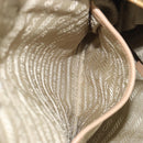 PRADA Tote Bag Vittero Dino Leather Beige Gold Auth 194855A-26
