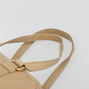 PRADA Tote Bag Vittero Dino Leather Beige Gold Auth 194855A-8