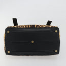 SAINT LAURENT Muse Toe Leopard Pattern Bag Harako Leather Brown Auth 194857V-9