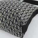 Christian Dior Trotter Canvas Shoulder Bag Gray Silver Auth 194858A-10