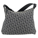 Christian Dior Trotter Canvas Shoulder Bag Gray Silver Auth 194858A-2