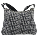 Christian Dior Trotter Canvas Shoulder Bag Gray Silver Auth 194858A-3