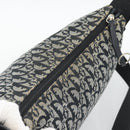 Christian Dior Trotter Canvas Shoulder Bag Gray Silver Auth 194858A-6
