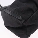 GUCCI GG Canvas Abbey Shoulder Bag Black Silver 265692 Auth 194859V-15