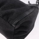 GUCCI GG Canvas Abbey Shoulder Bag Black Silver 265692 Auth 194859V-16