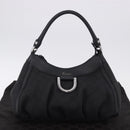 GUCCI GG Canvas Abbey Shoulder Bag Black Silver 265692 Auth 194859V-12