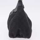 GUCCI GG Canvas Abbey Shoulder Bag Black Silver 265692 Auth 194859V-3
