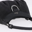GUCCI GG Canvas Abbey Shoulder Bag Black Silver 265692 Auth 194859V-6