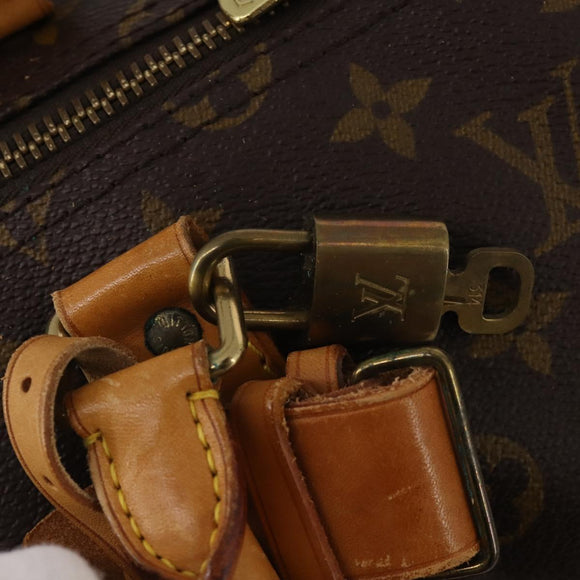 LOUIS VUITTON Monogram Keepall Bandouliere55 Boston Bag M41414 LV Auth 194862V