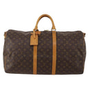 LOUIS VUITTON Monogram Keepall Bandouliere55 Boston Bag M41414 LV Auth 194862V-13
