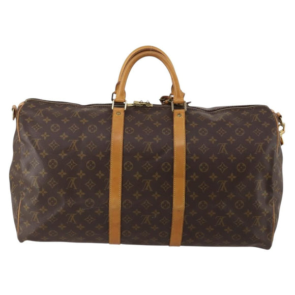LOUIS VUITTON Monogram Keepall Bandouliere55 Boston Bag M41414 LV Auth 194862V