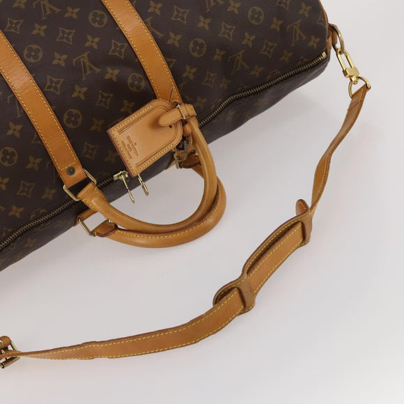 LOUIS VUITTON Monogram Keepall Bandouliere55 Boston Bag M41414 LV Auth 194862V