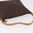 CELINE Macadam Canvas Hand Bag PVC Leather Brown Gold Auth 194864V-6