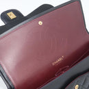 CHANEL Matelasse 30 Chain Shoulder Bag Lamb Skin Gold Black CC Auth 194866SM-18