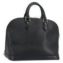 LOUIS VUITTON Epi Alma Hand Bag Noir Black M52142 LV Auth 194869V-1