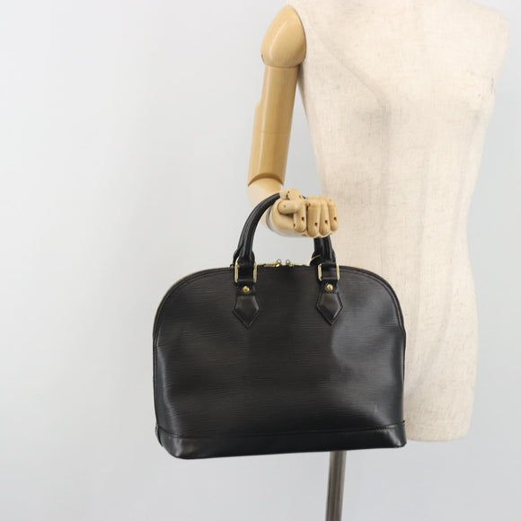 LOUIS VUITTON Epi Alma Hand Bag Noir Black M52142 LV Auth 194869V