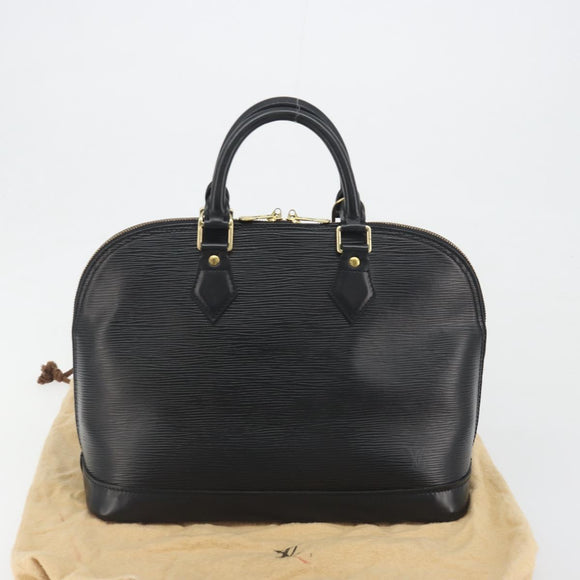 LOUIS VUITTON Epi Alma Hand Bag Noir Black M52142 LV Auth 194869V