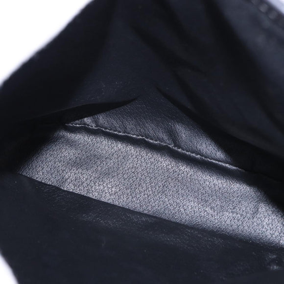 CELINE Macadam Canvas Tote Bag PVC Leather Black Gold Auth 194870V