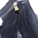 CELINE Macadam Canvas Tote Bag PVC Leather Black Gold Auth 194870V-23