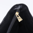 CELINE Macadam Canvas Tote Bag PVC Leather Black Gold Auth 194870V-24