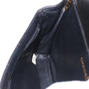 CHANEL Matelasse Double Face Hand Bag Lamb Skin Black Gold CC Auth 194872SAM-26