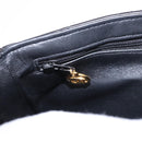 CHANEL Matelasse Double Face Hand Bag Lamb Skin Black Gold CC Auth 194872SAM-27